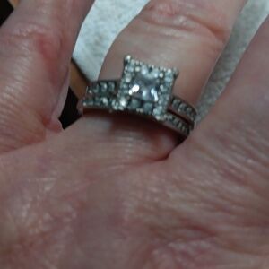 Lab grown diamond and 10k white gold from Kay jewelry
